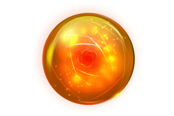 Download Fantasy Sphere with Golden Glow Effect. - Old Collection